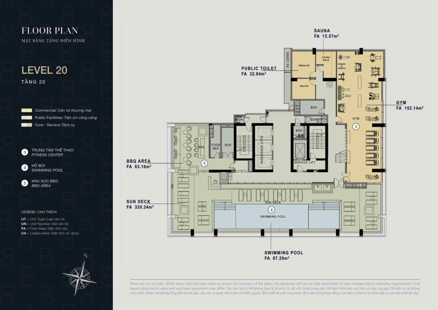 Mặt bằng tầng 20