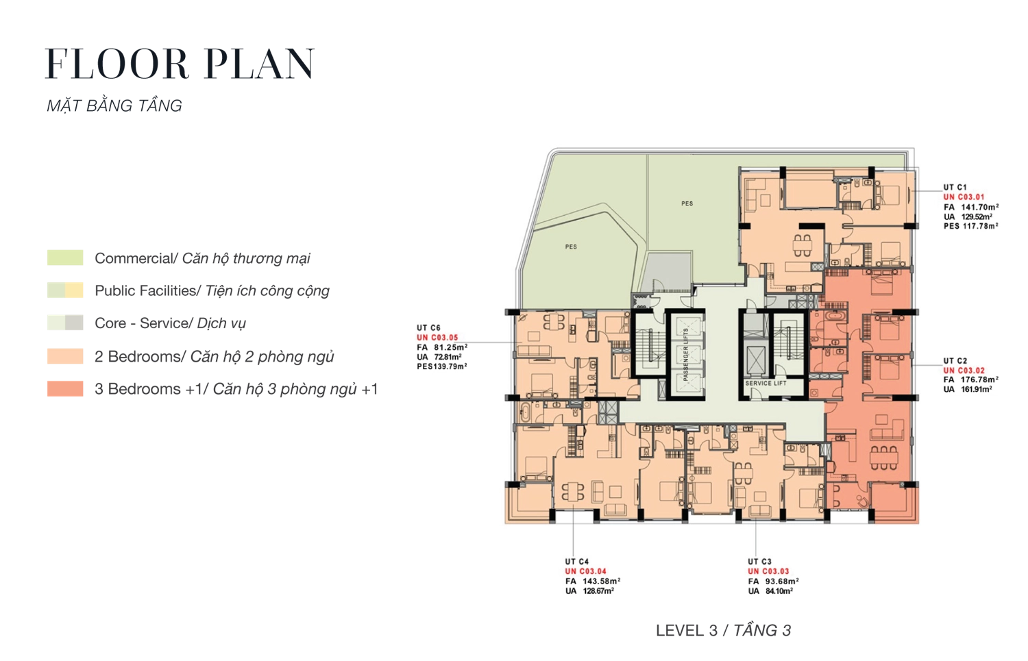 Mặt bằng tầng 3