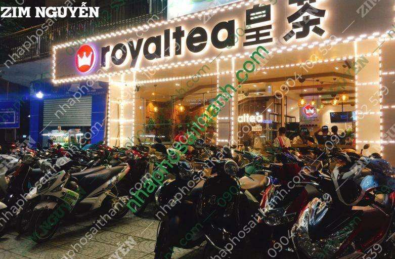 trà sữa Royaltea thuê mặt bằng