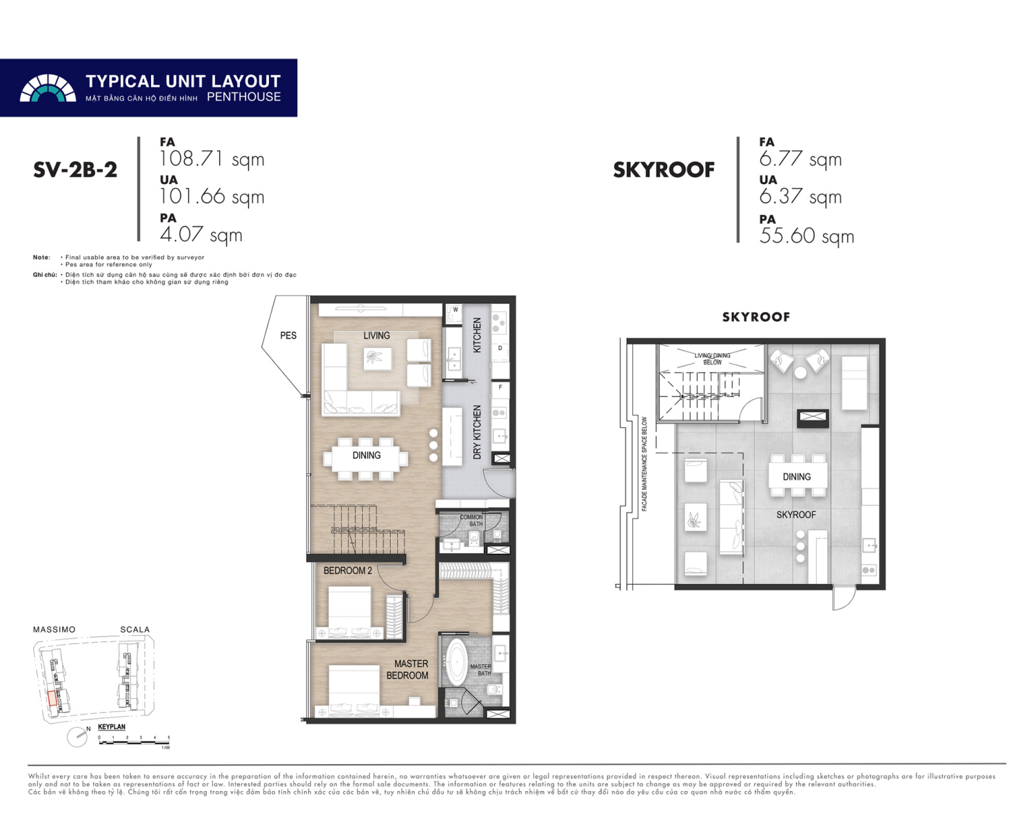 Mặt bằng Penhouse - Layout 5