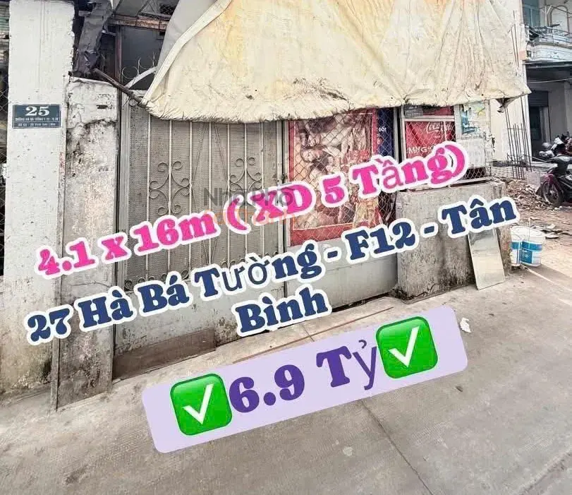Hình ảnh Bán nhà Mặt Tiền 27 Hà Bá Tường, ngay Đồng Đen – khu Bàu Cát, Q. Tân Bình