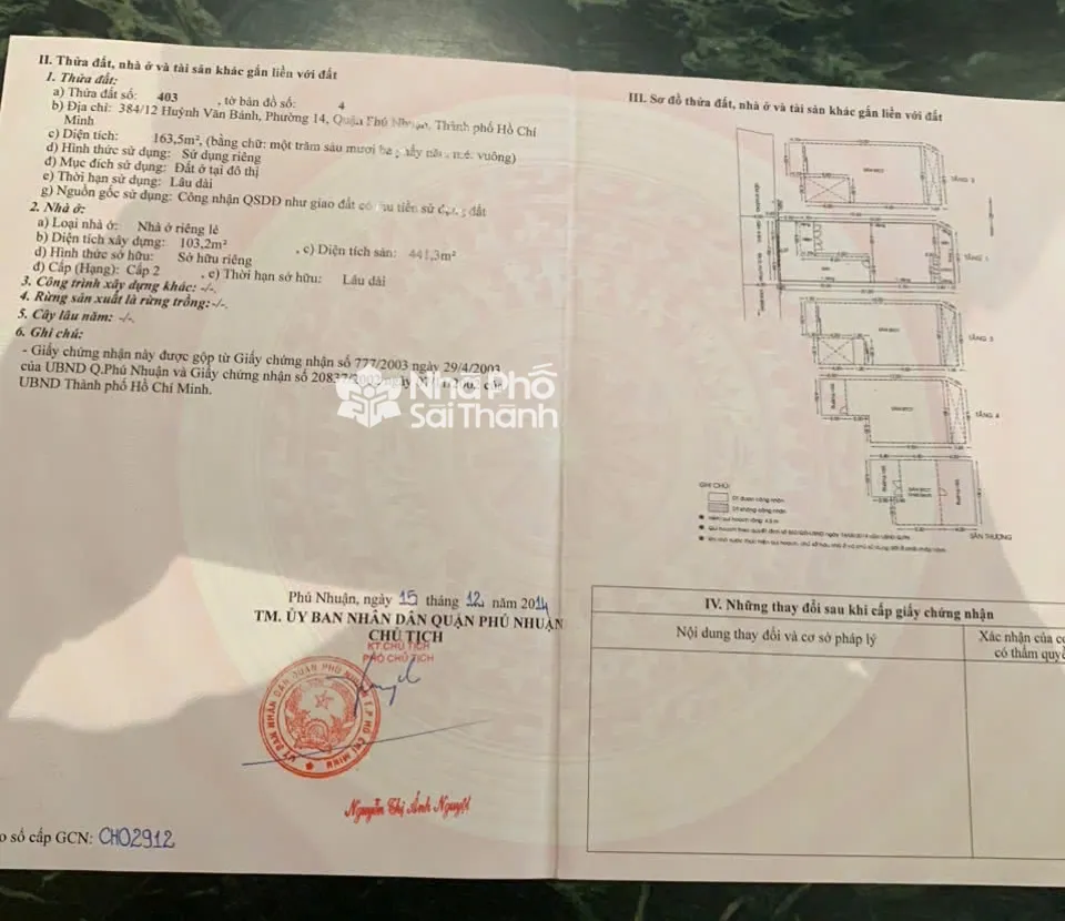 Hình ảnh Bán Nhà Hẻm Xe Hơi 384/12 Huỳnh Văn Bánh, P.13, Phú Nhuận