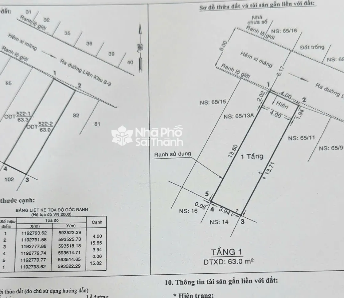 Hình ảnh Bán Nhà Hẻm Xe Hơi 65/13A Liên Khu 8-9, Bình Tân