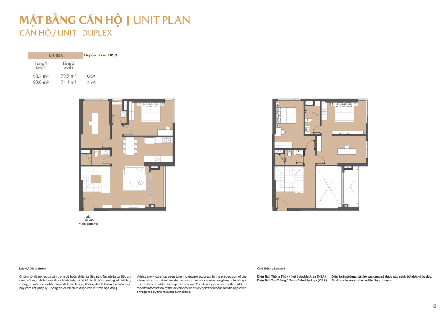 Layout căn hộ  Duplex to&agrave; B2 - Layout 7