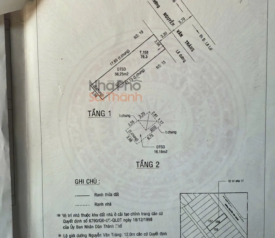 Hình ảnh Bán Nhà Mặt Tiền 17 Nguyễn Văn Tráng, P. Bến Thành, Q.1