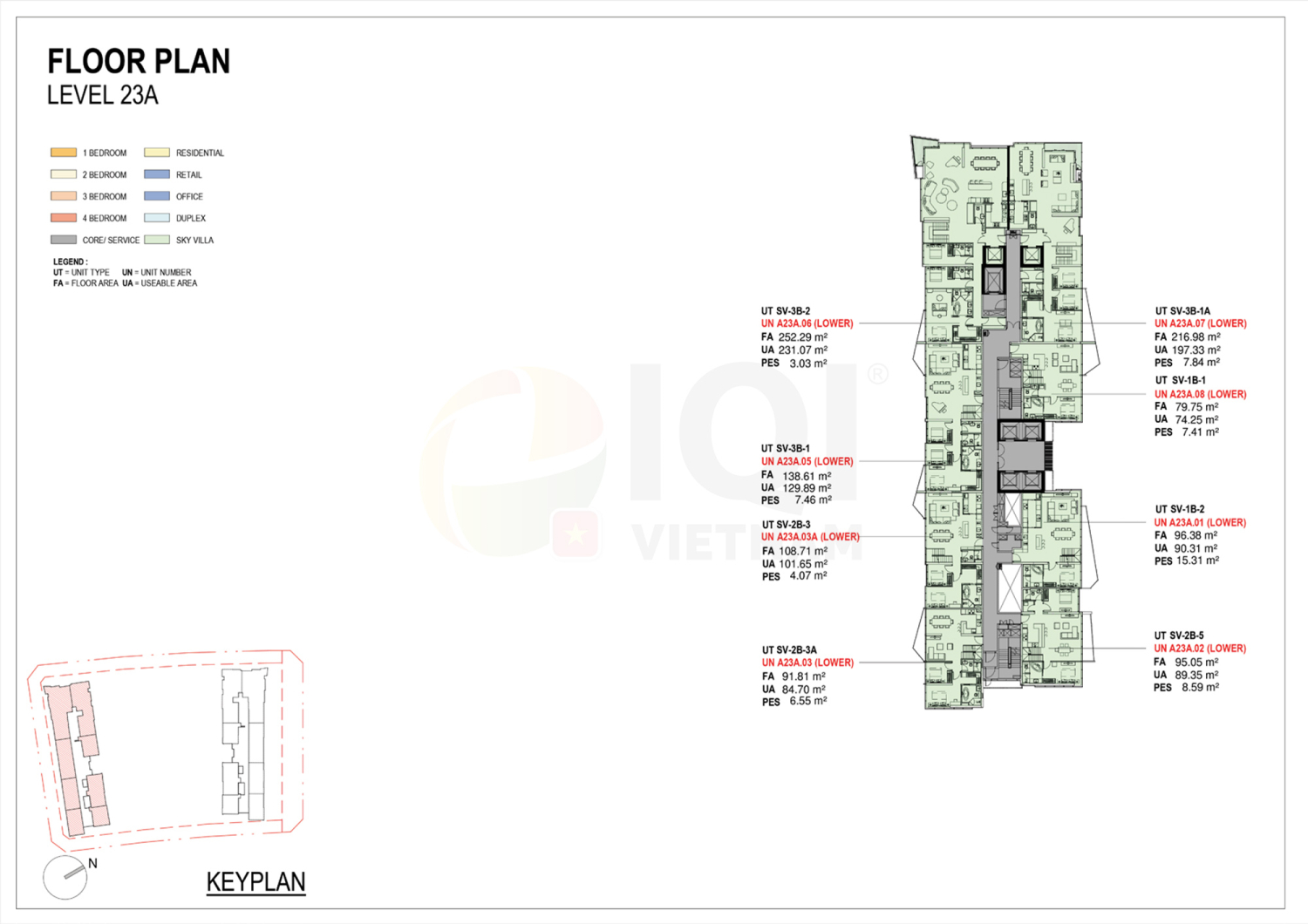 Mặt bằng 23A-23A Loft - Layout 1