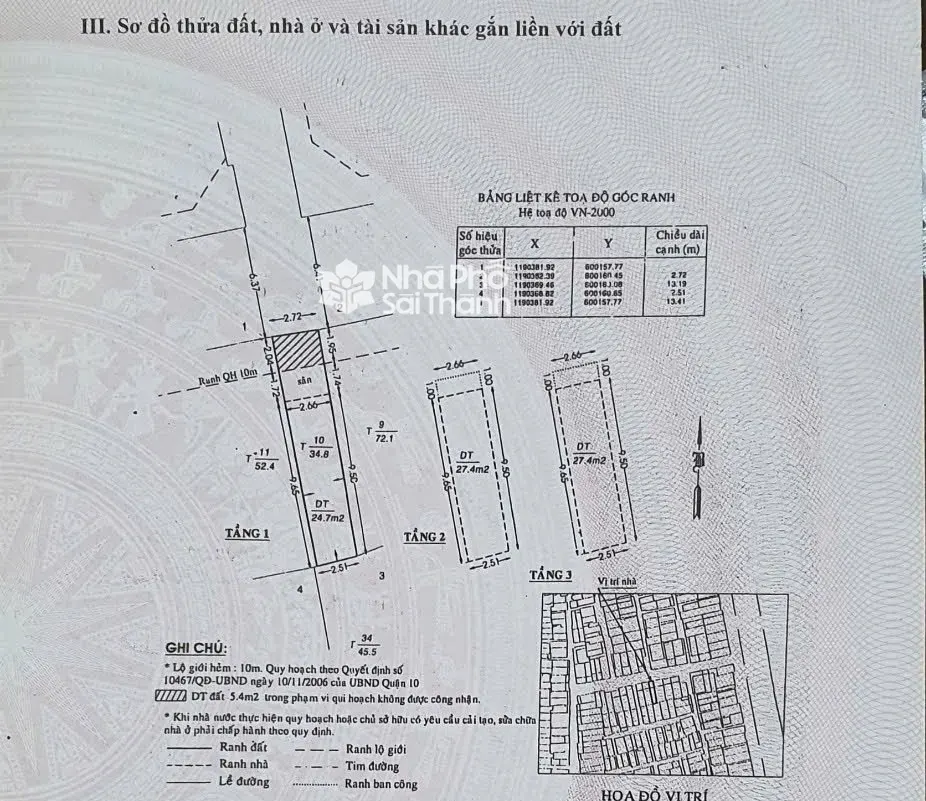 Hình ảnh Bán Nhà Hẻm Xe Hơi 377/17 Nguyễn Tri Phương, P.5, Q10