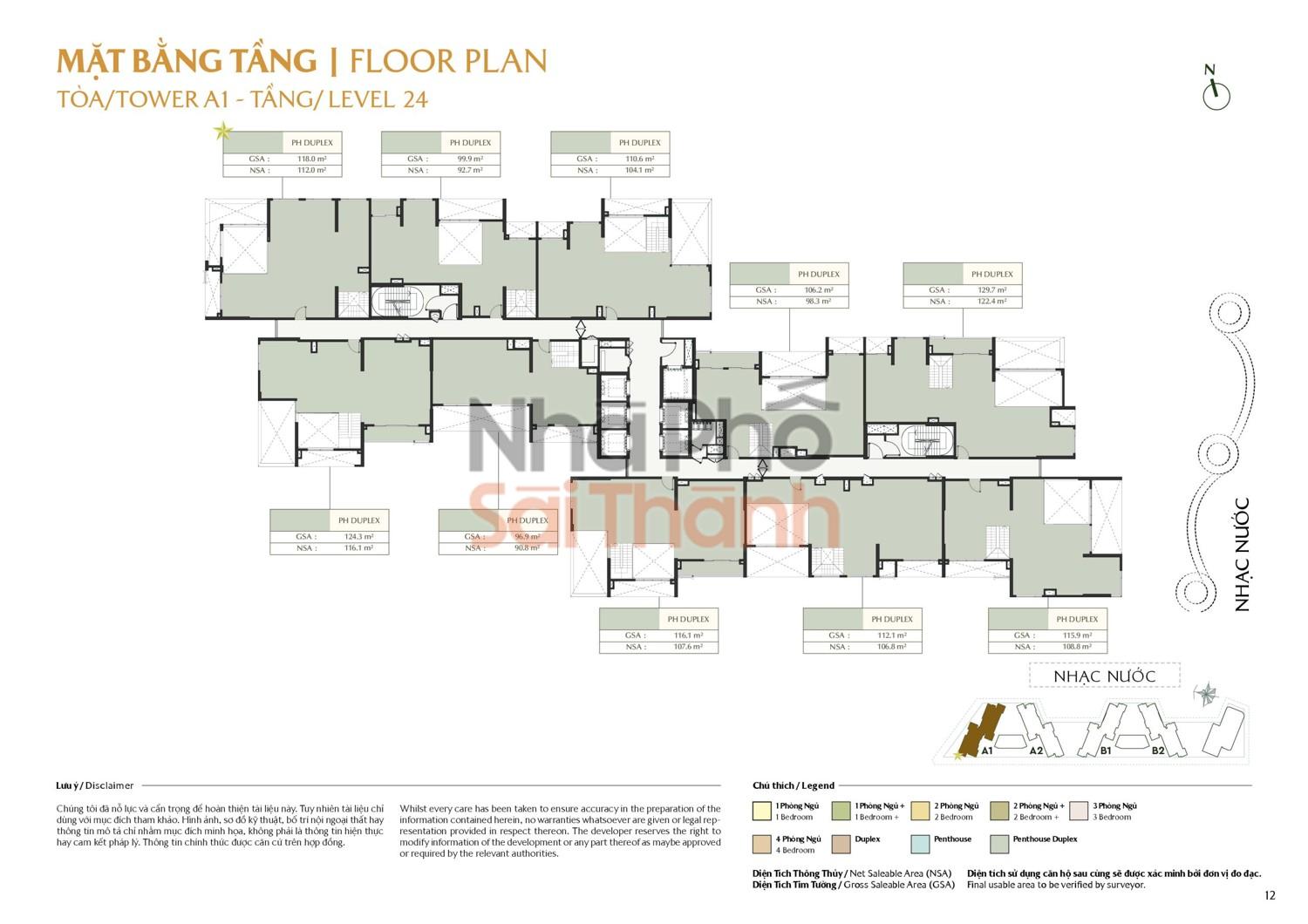 Hình ảnh Bán căn hộ Duplex Masteri Park Place A1-23-03A – Tòa A1 tầng 23 | view Sông - Kênh đào nhạc nước