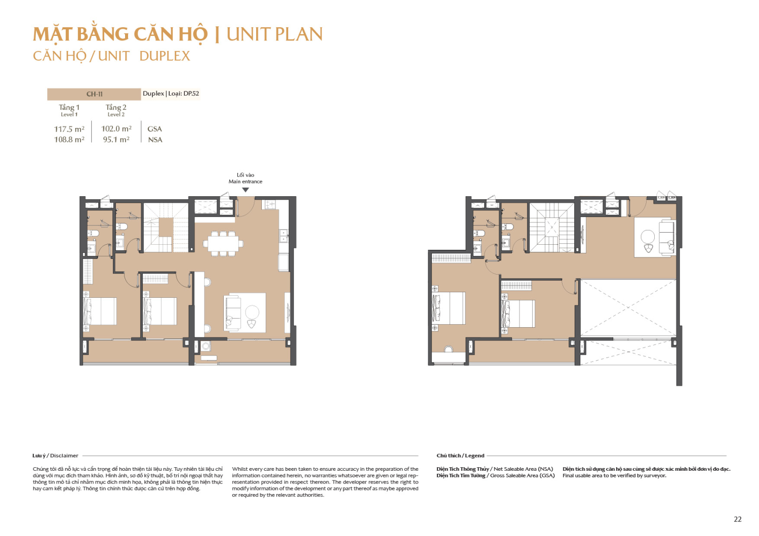 Layout căn hộ  Duplex to&agrave; B1 - Layout 11