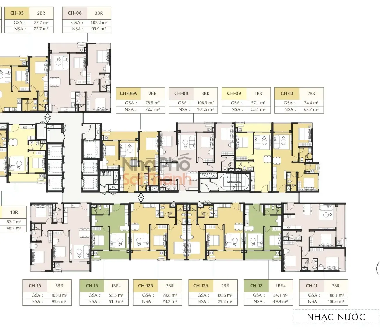 Hình ảnh Căn hộ A1-07-03 – Tòa A1 tầng 07 | 2 Phòng ngủ | View Sông Rạch Chiếc | Masteri Park Place