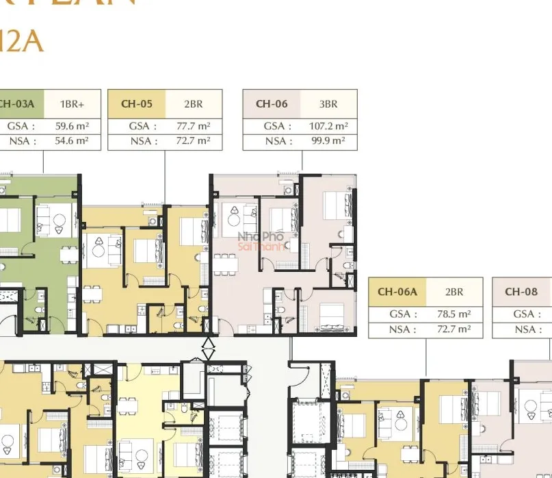 Hình ảnh Căn hộ A1-09-06 – Tòa A1 tầng 09 | 3 Phòng ngủ | View Sông Rạch Chiếc | Masteri Park Place
