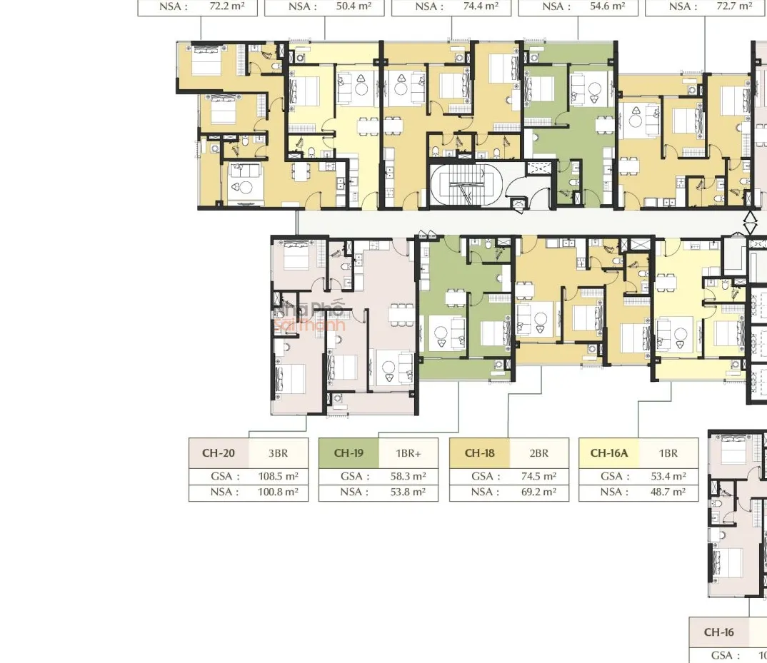 Hình ảnh Căn hộ A1-10-20 – Tòa A1 tầng 10 | 3 Phòng ngủ | View Nội khu | Masteri Park Place