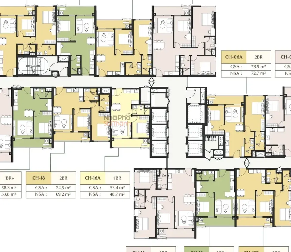 Hình ảnh Căn hộ A1-10-16A – Tòa A1 tầng 10 | 1 Phòng ngủ | View Nội khu | Masteri Park Place