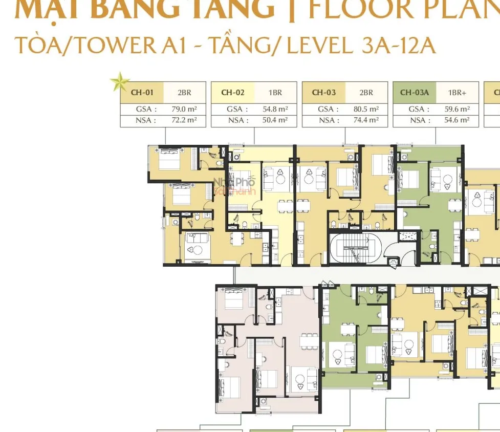 Hình ảnh Căn hộ A1-10-02 – Tòa A1 tầng 10 | 1 Phòng ngủ | View Sông Rạch Chiếc | Masteri Park Place