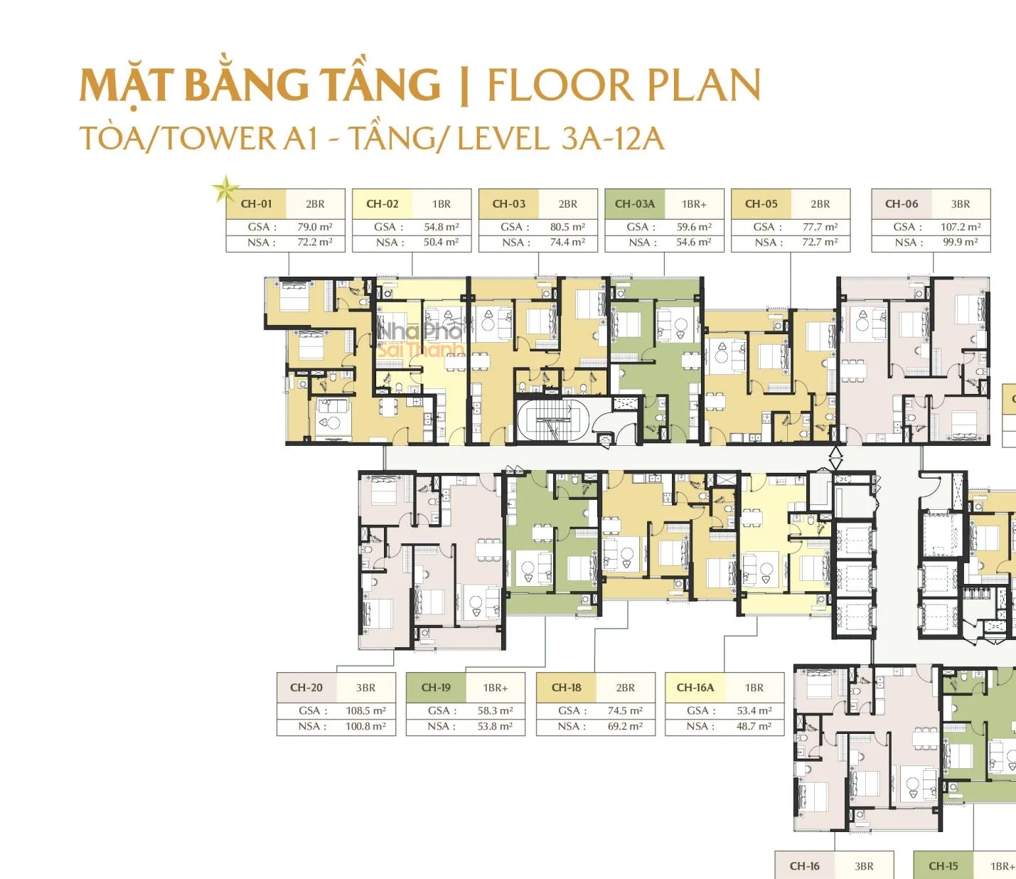 Hình ảnh Căn hộ A1-09-02 – Tòa A1 tầng 09 | 1 Phòng ngủ | View Sông Rạch Chiếc | Masteri Park Place