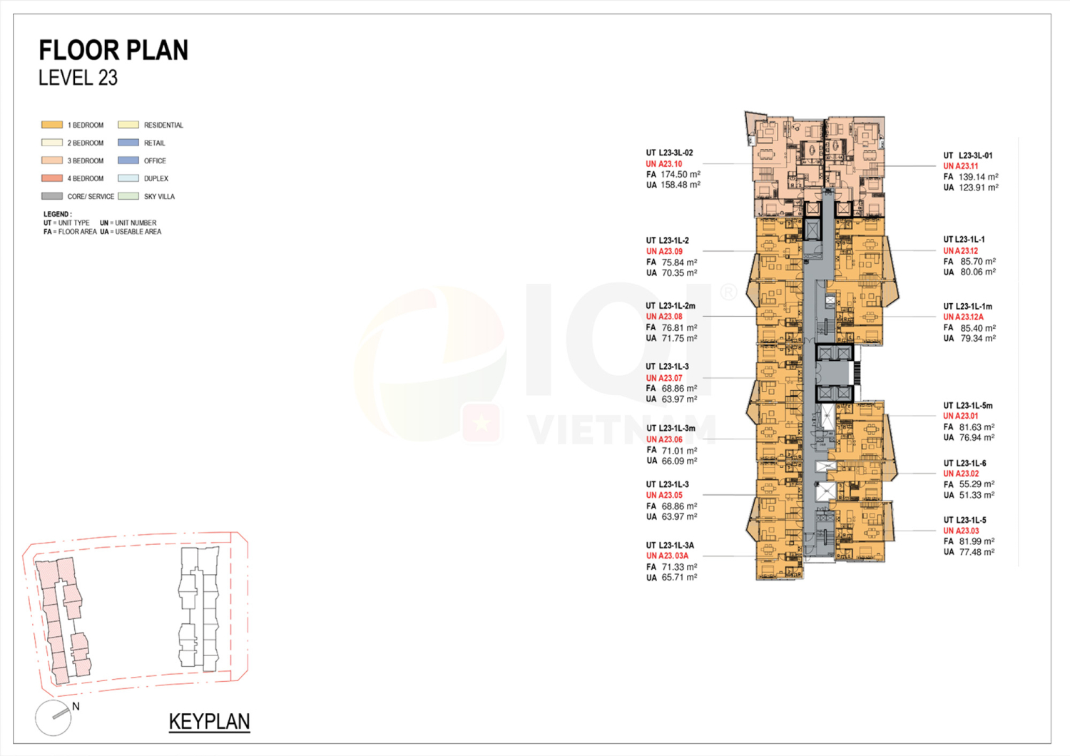 Mặt bằng 23-23 Loft - Layout 1