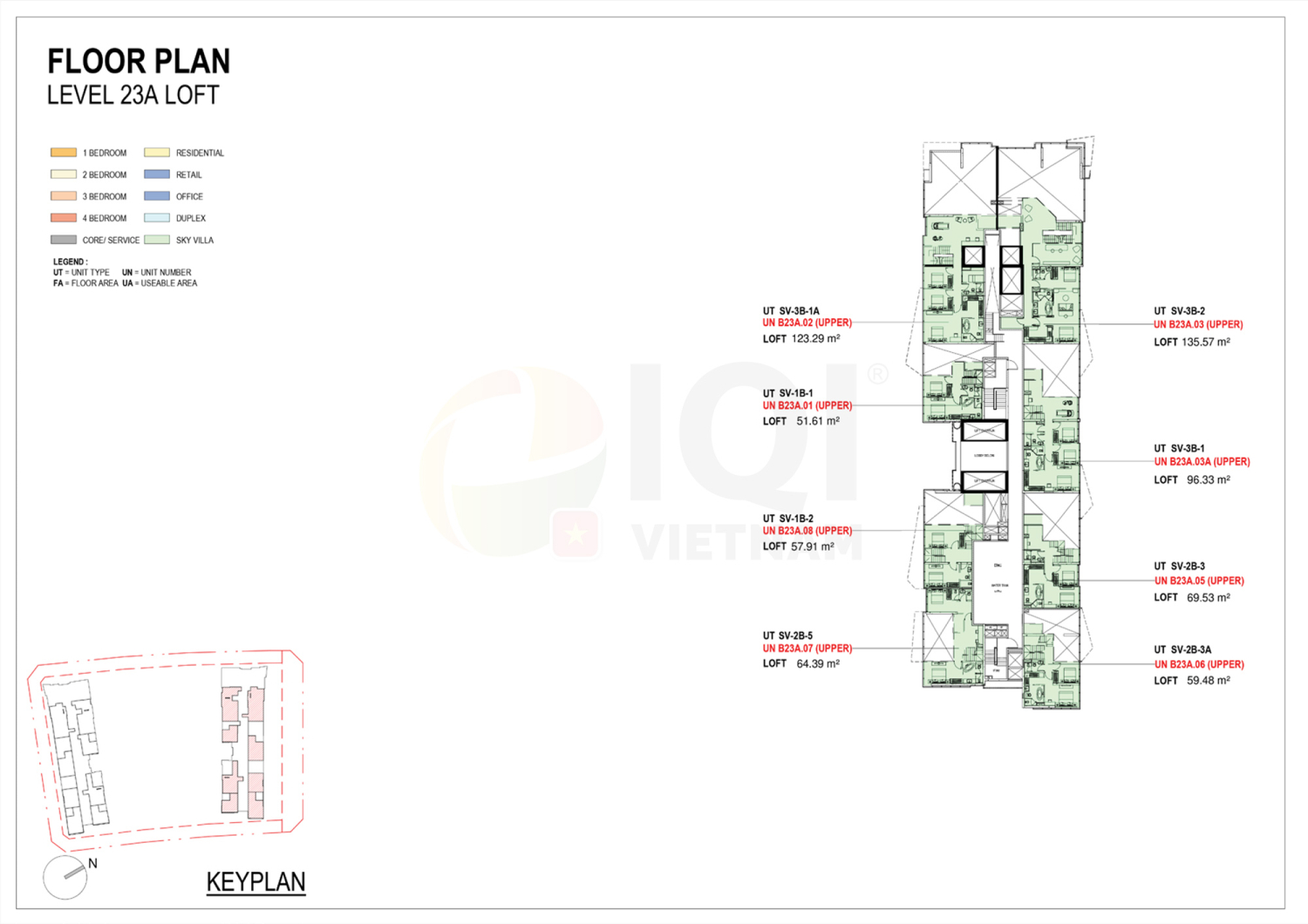 Mặt bằng 23A-23A Loft - Layout 5