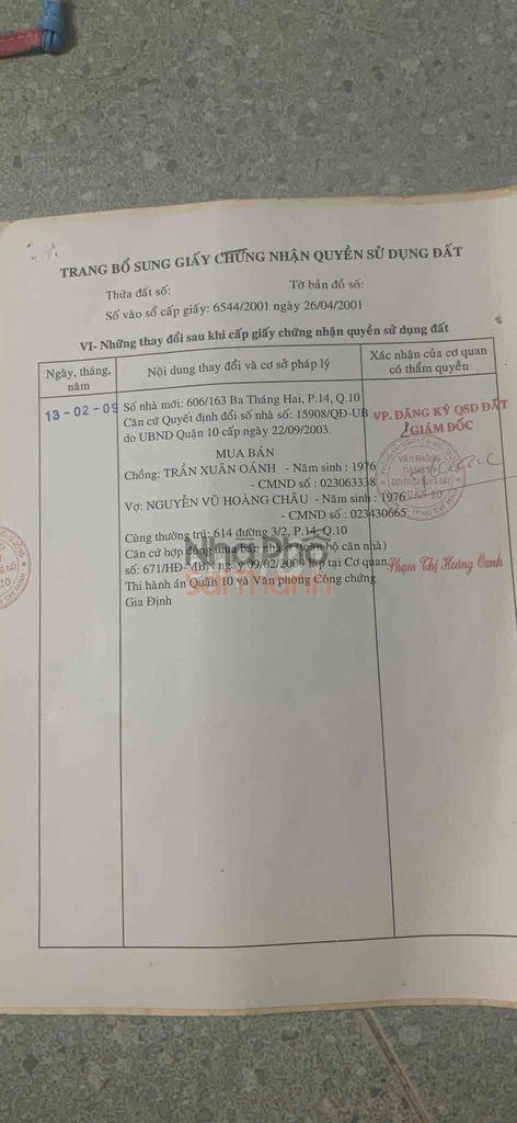 Hình ảnh Bán nhà Hẻm 606/163 Đường 3 Tháng 2, Phường 14, Quận 10