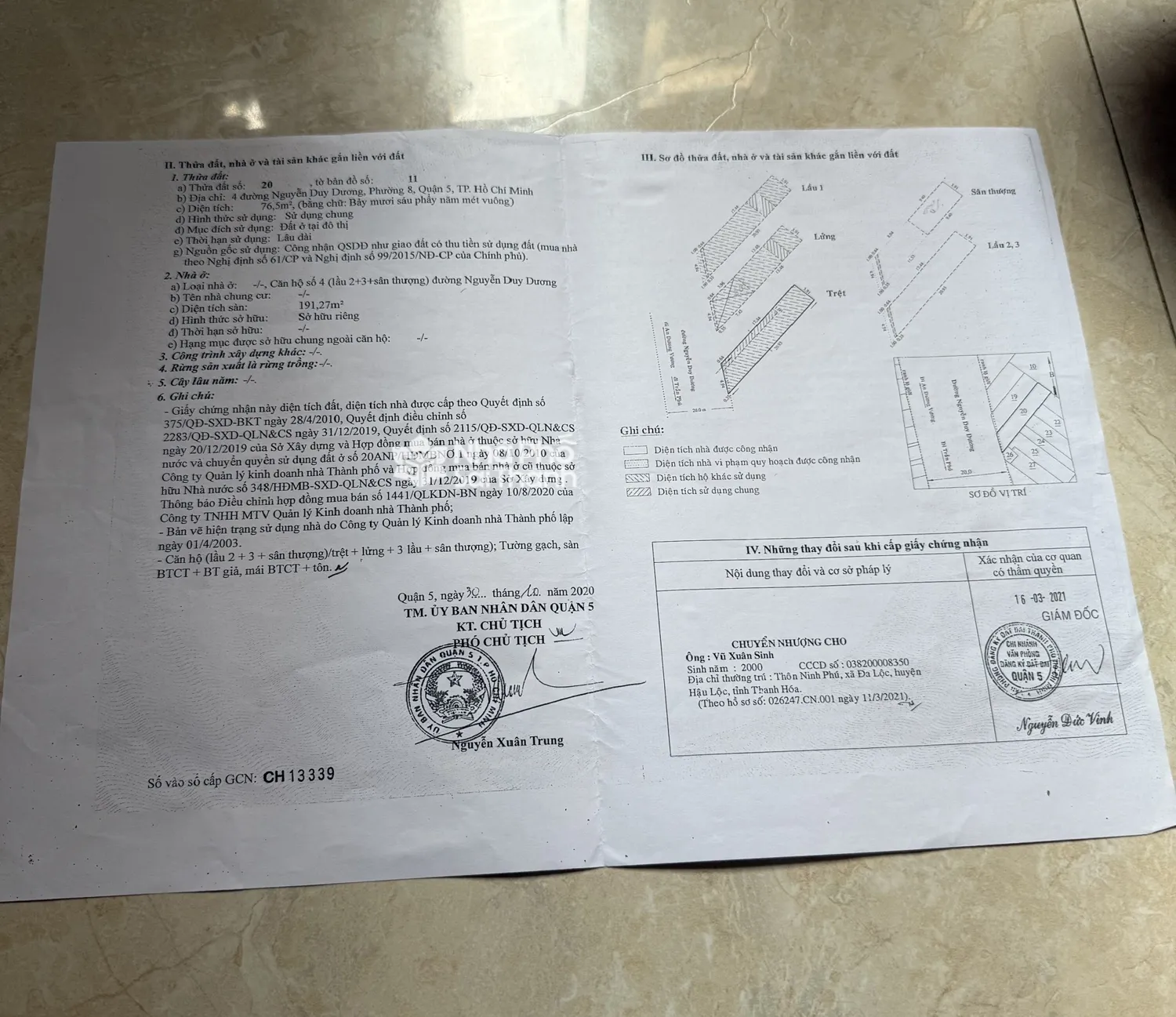 Hình ảnh Bán Nhà Mặt Tiền 4 Nguyễn Duy Dương, P.8, Q.5