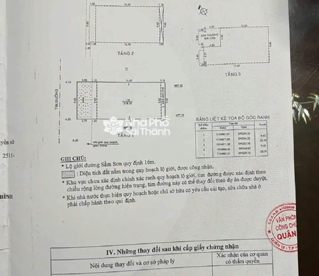 Hình ảnh Bán Nhà Mặt Tiền 4 Sầm Sơn, P.4, Tân Bình