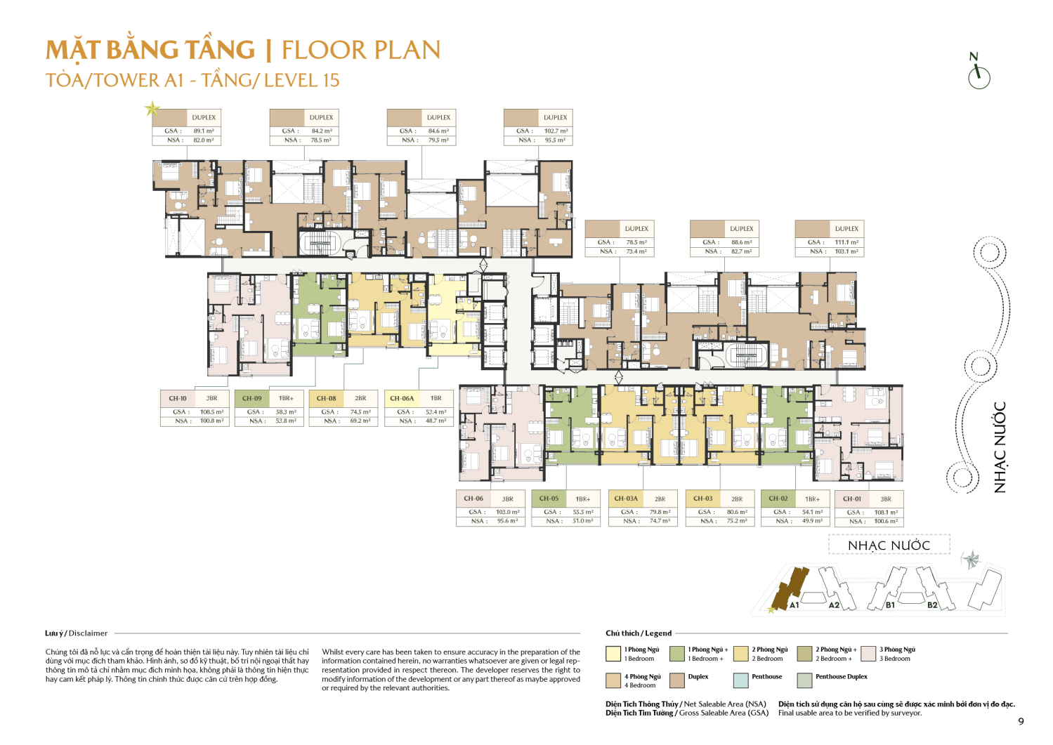 Mặt bằng To&agrave; A1 - Layout 7