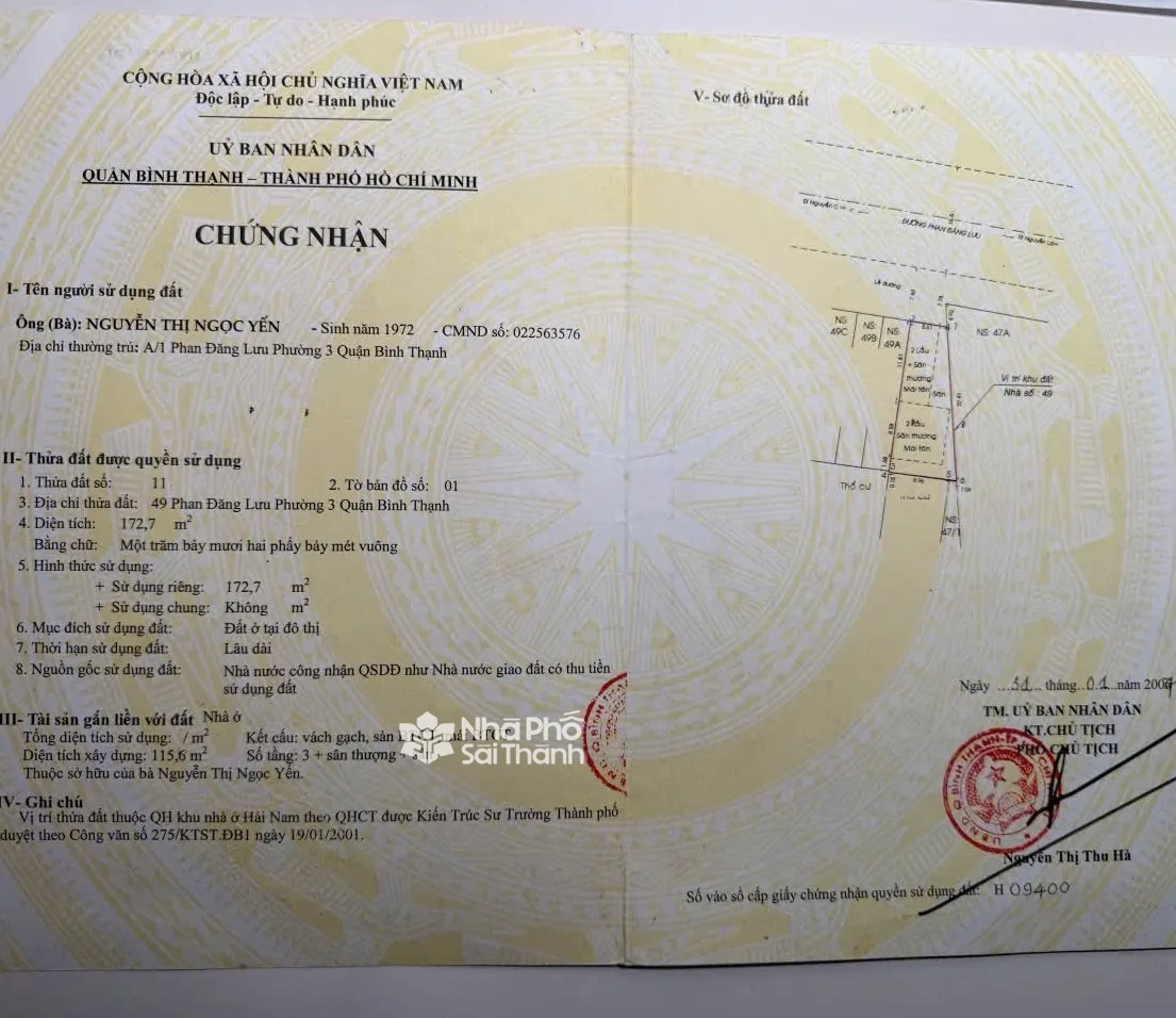 Hình ảnh Bán Nhà Mặt Tiền 49 Phan Đăng Lưu, Phường 3, Bình Thạnh