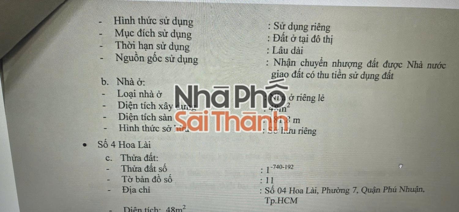 Hình ảnh Bán Nhà Mặt Tiền 03 Hoa Trà & 04 Hoa Lài, Cầu Kiệu