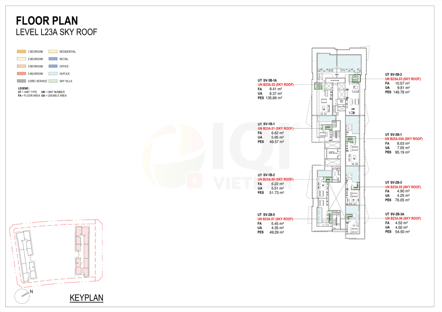 Mặt bằng 23A-23A Loft - Layout 6