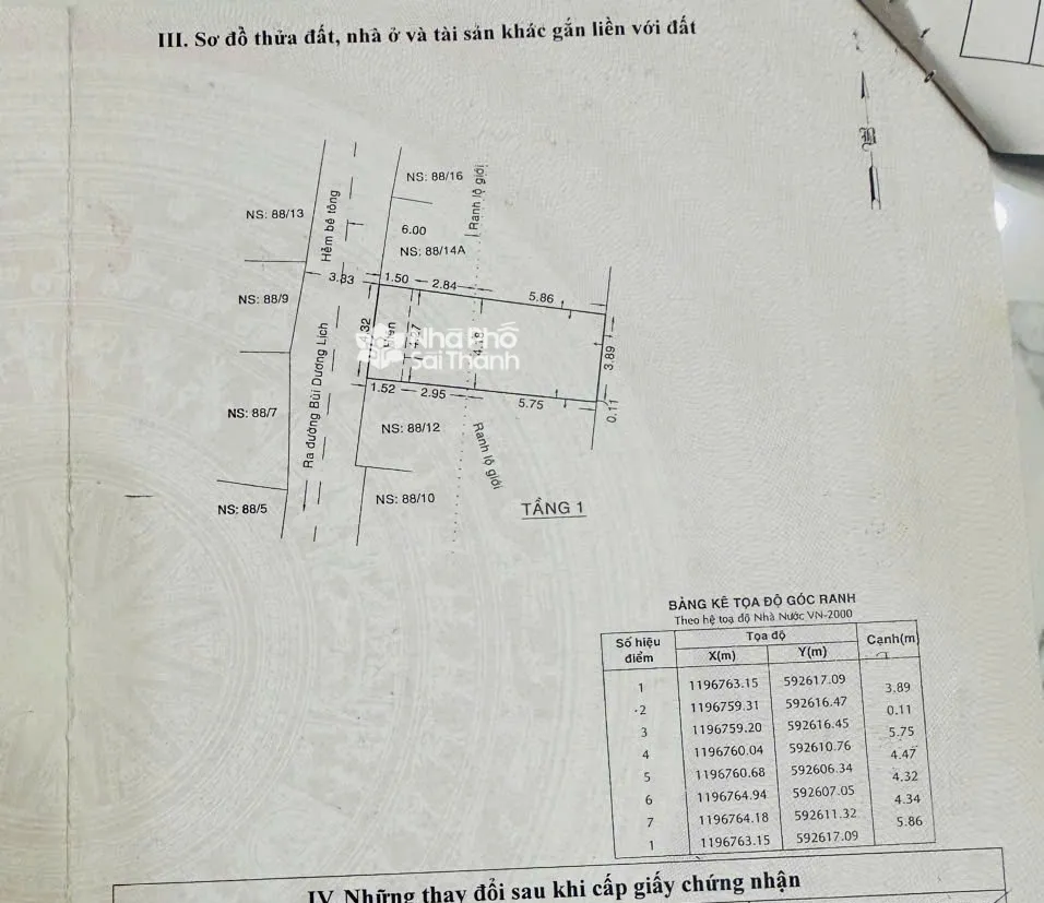 Hình ảnh Bán Nhà Hẻm Xe Hơi 88/14 Bùi Dương Lịch, Bình Tân