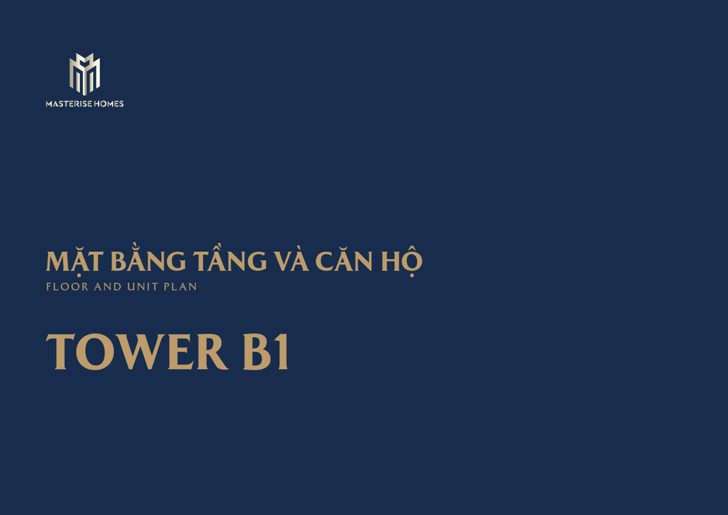 Mặt bằng To&agrave; B1 - Layout 1