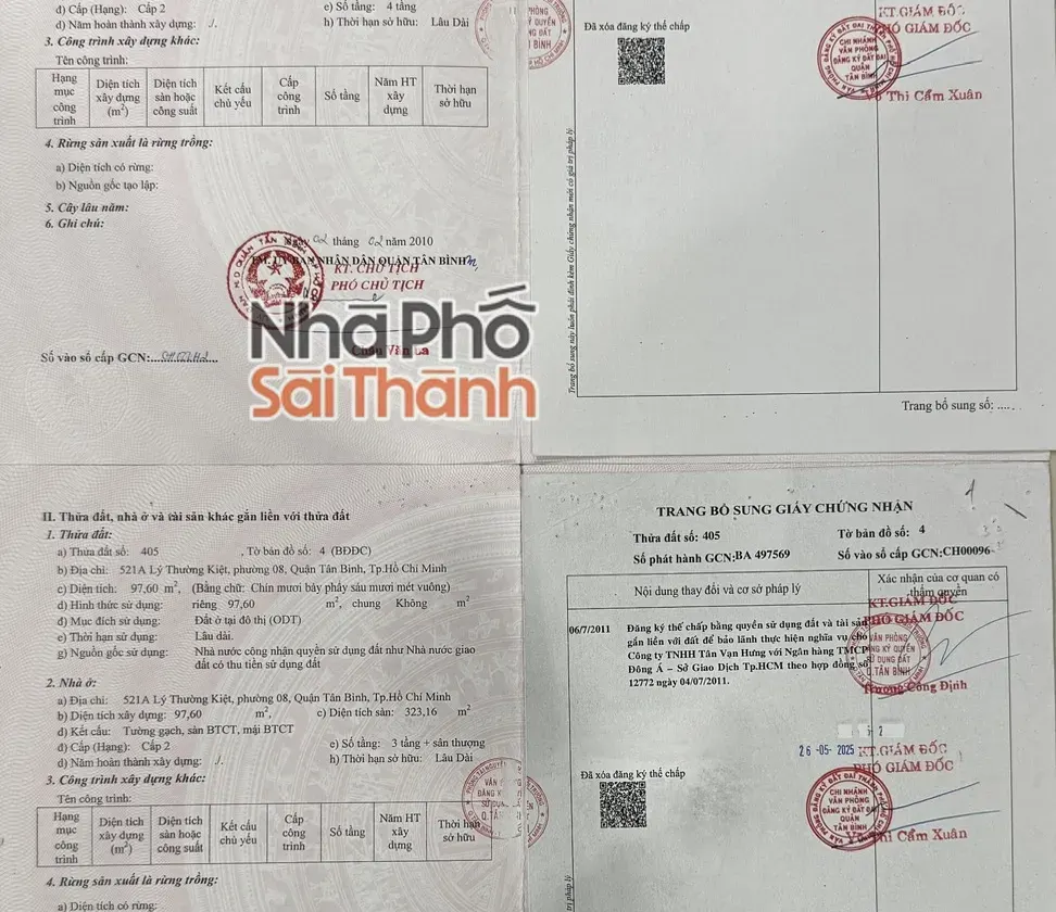 Hình ảnh Bán nhà 519 521 521A Lý Thường Kiệt, Phường Tân Hoà