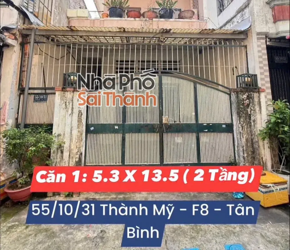 Hình ảnh Bán Nhà Hẻm Xe Hơi 55/10/31 Thành Mỹ, P8, Tân Bình