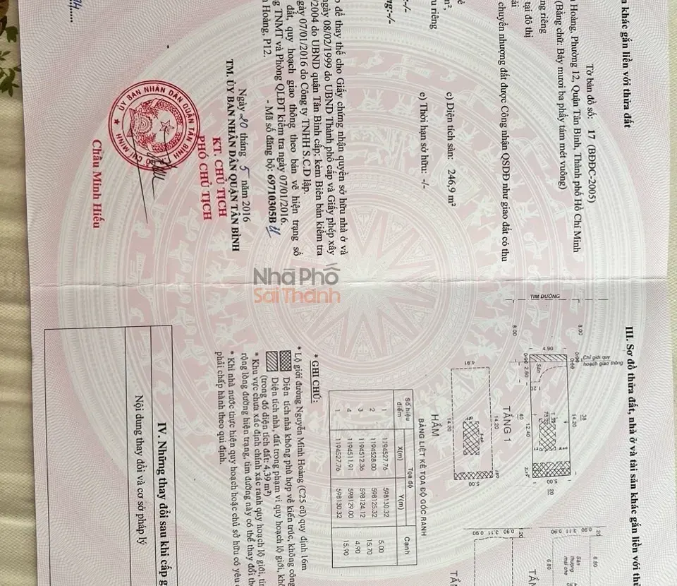 Hình ảnh Bán Nhà Mặt Tiền 57 Nguyễn Minh Hoàng, P12, Tân Bình