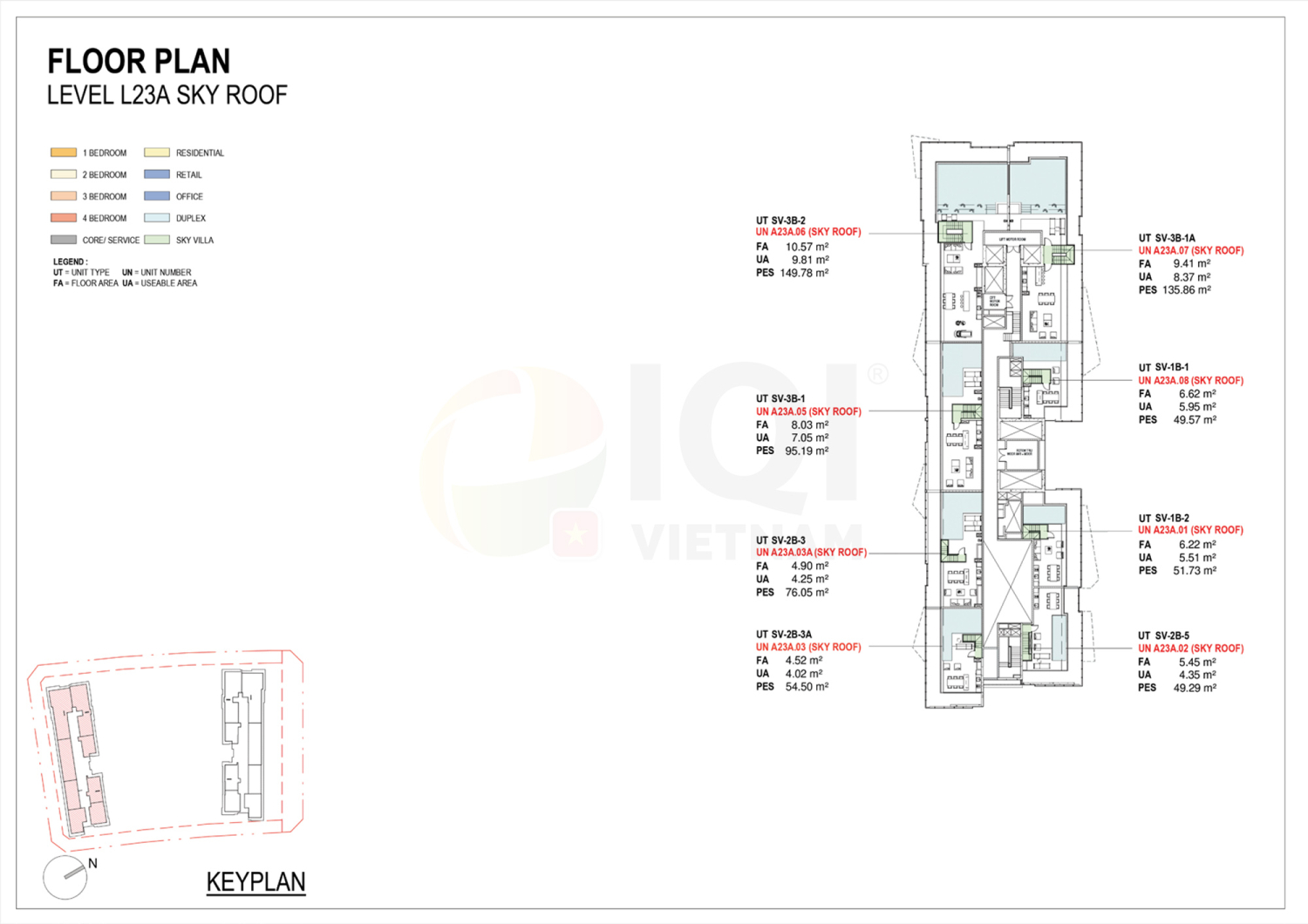 Mặt bằng 23A-23A Loft - Layout 3