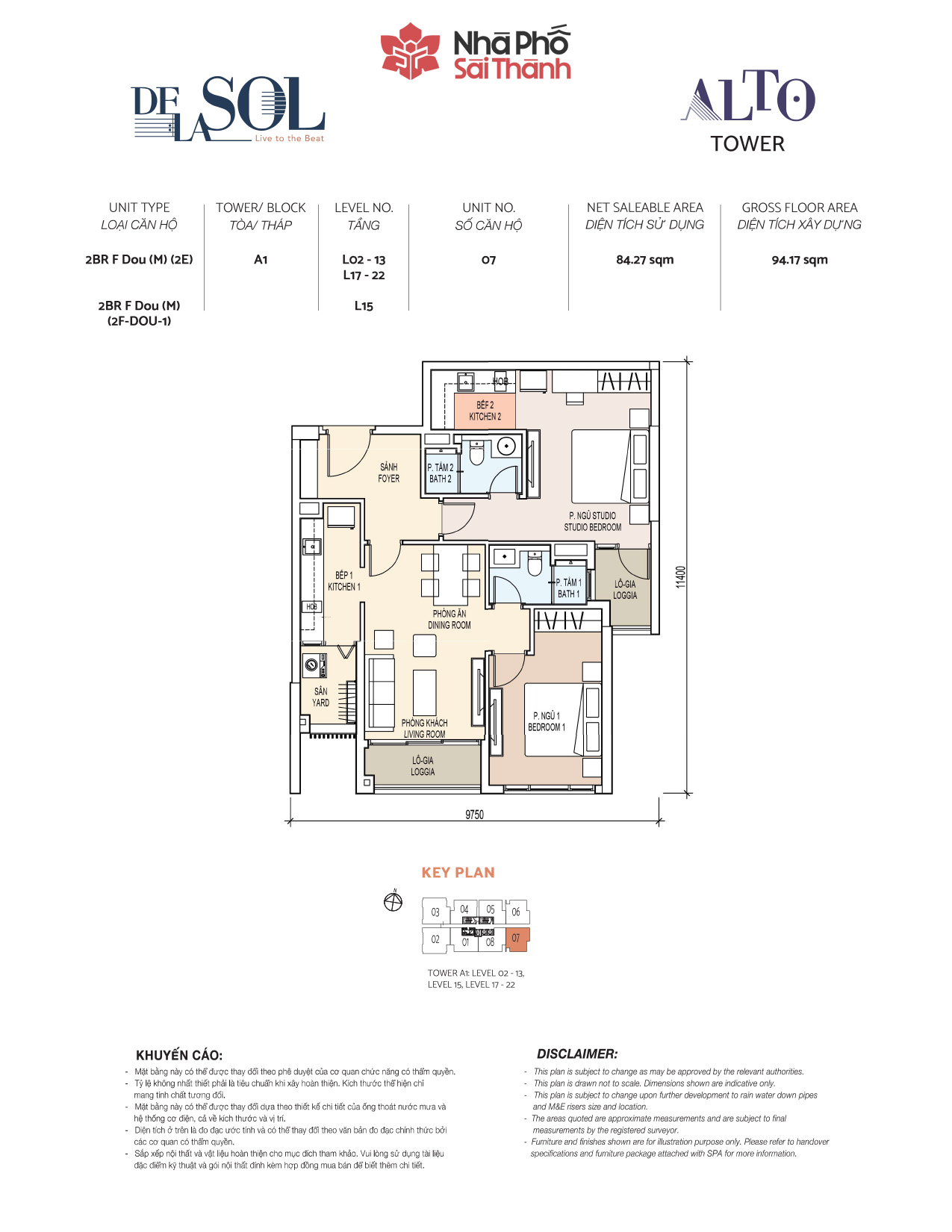 Mặt bằng To&agrave; Alto - Layout 11