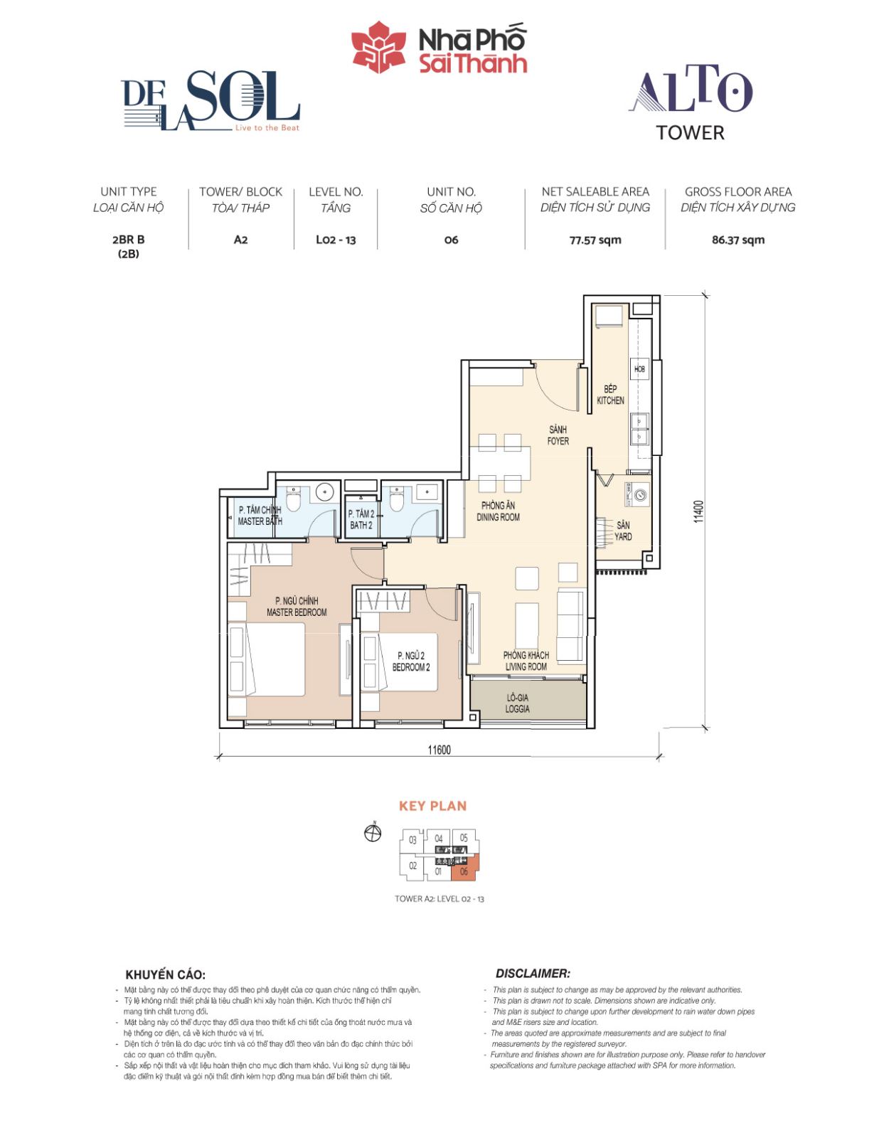 Mặt bằng To&agrave; Alto - Layout 13