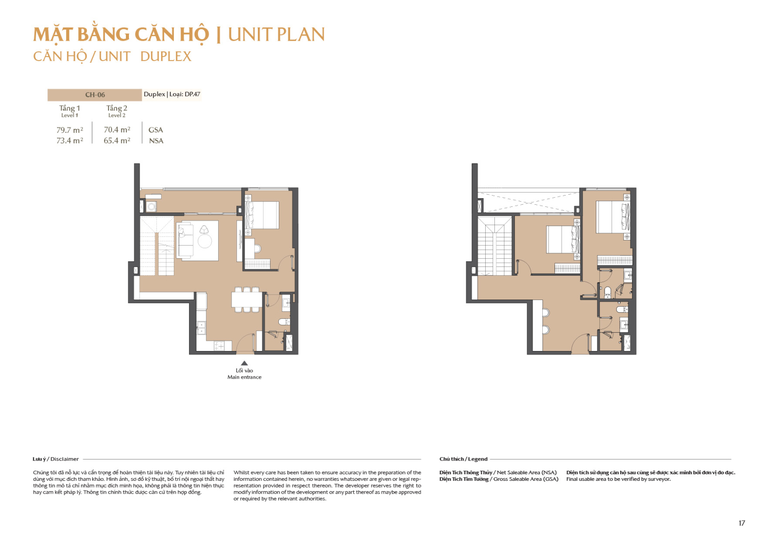 Layout căn hộ  Duplex to&agrave; B1 - Layout 6