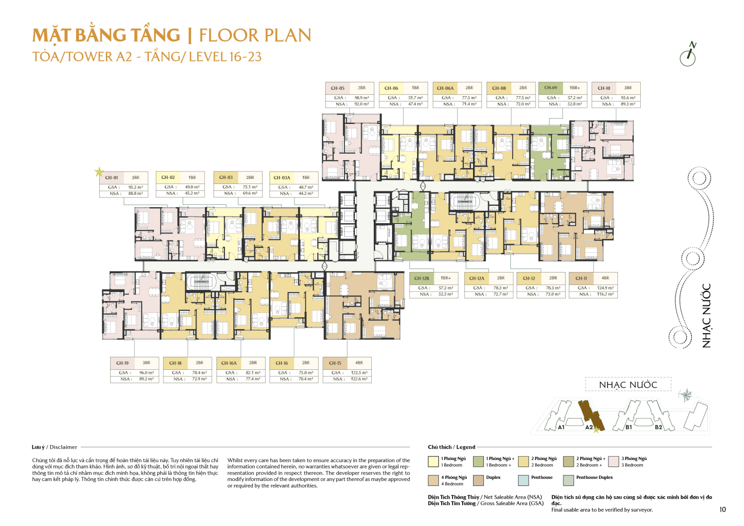 Mặt bằng To&agrave; A2 - Layout 8
