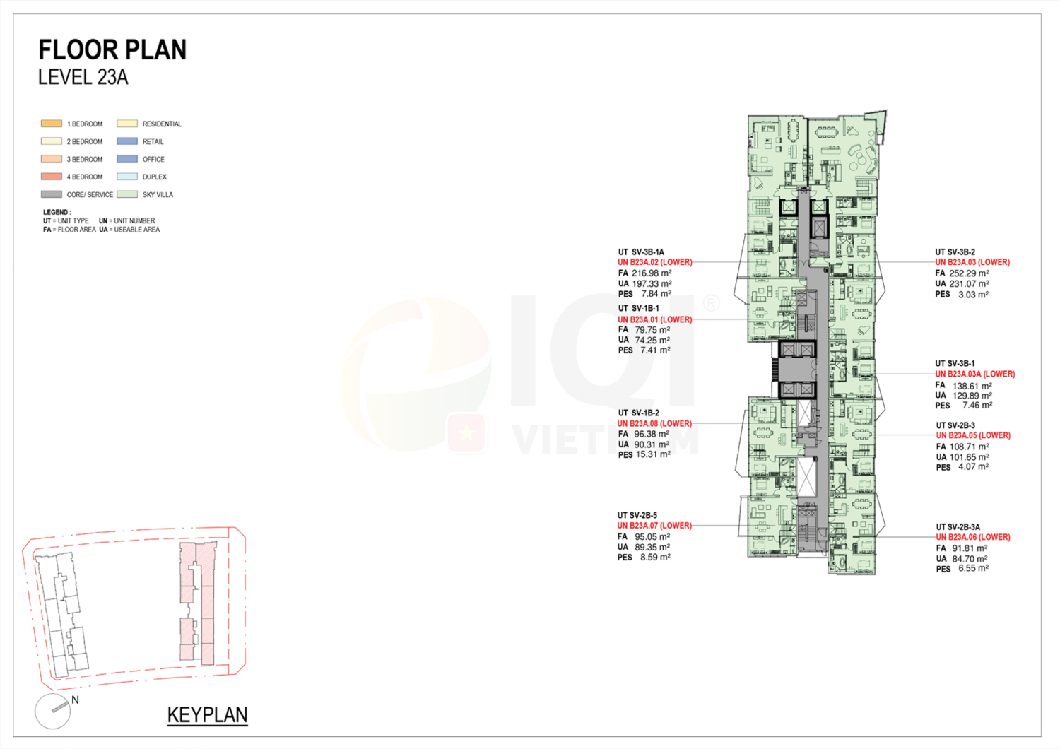 Mặt bằng 23A-23A Loft - Layout 4