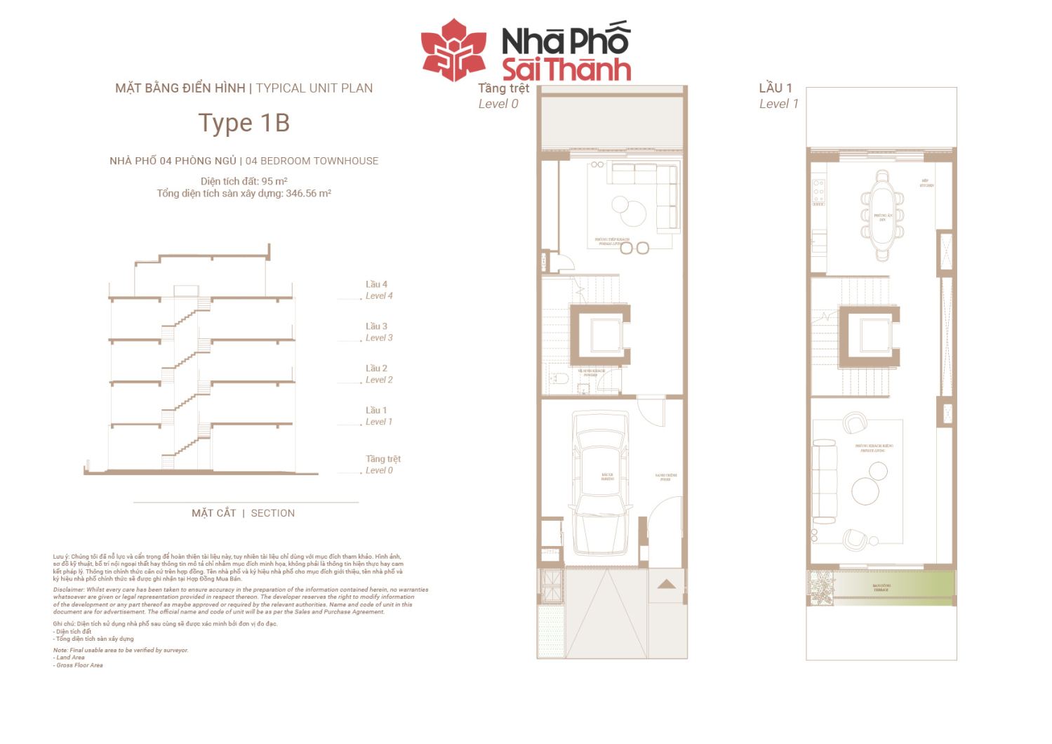 Vị tr&iacute; v&agrave; thiết kế layout  1B - Layout 2