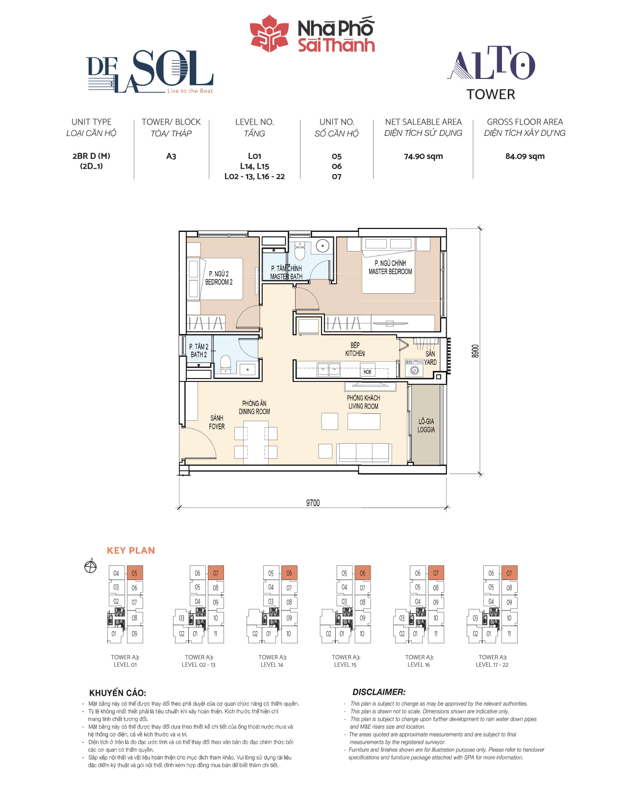 Mặt bằng To&agrave; Alto - Layout 15