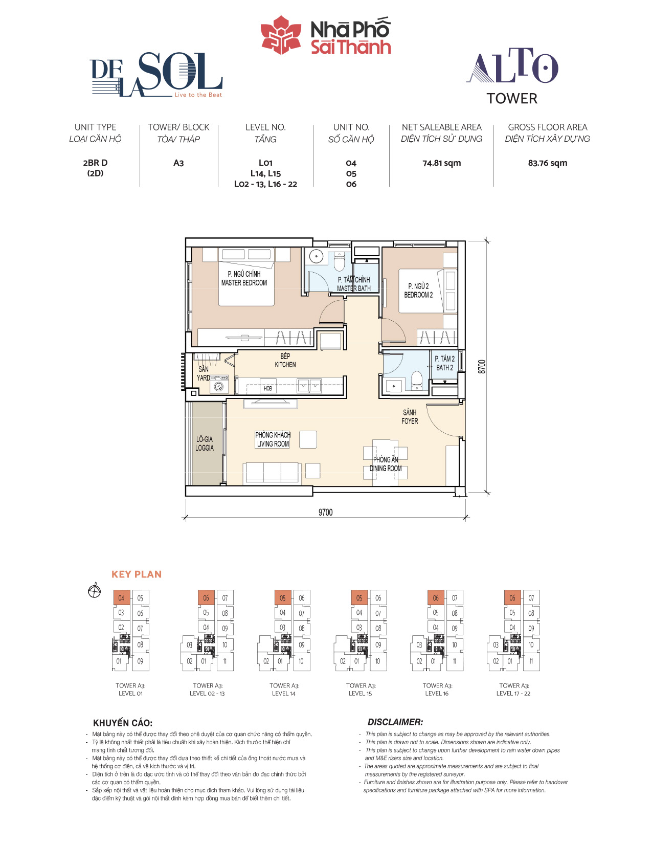 Mặt bằng To&agrave; Alto - Layout 16