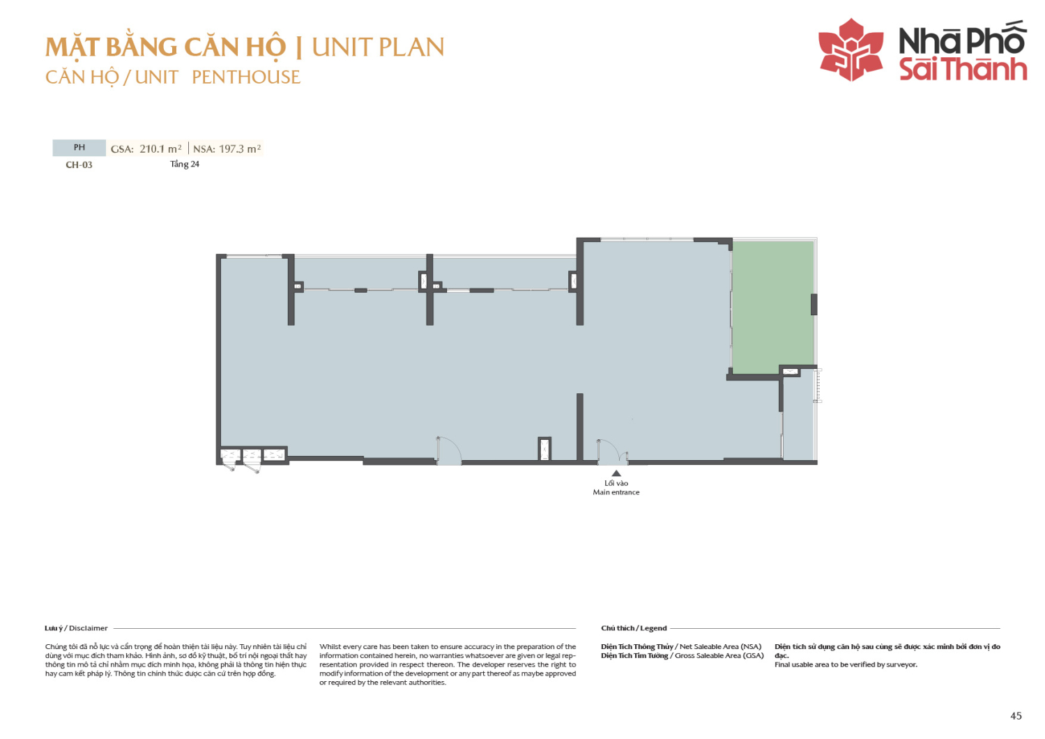 Layout căn hộ Duplex  A2 - Layout 3