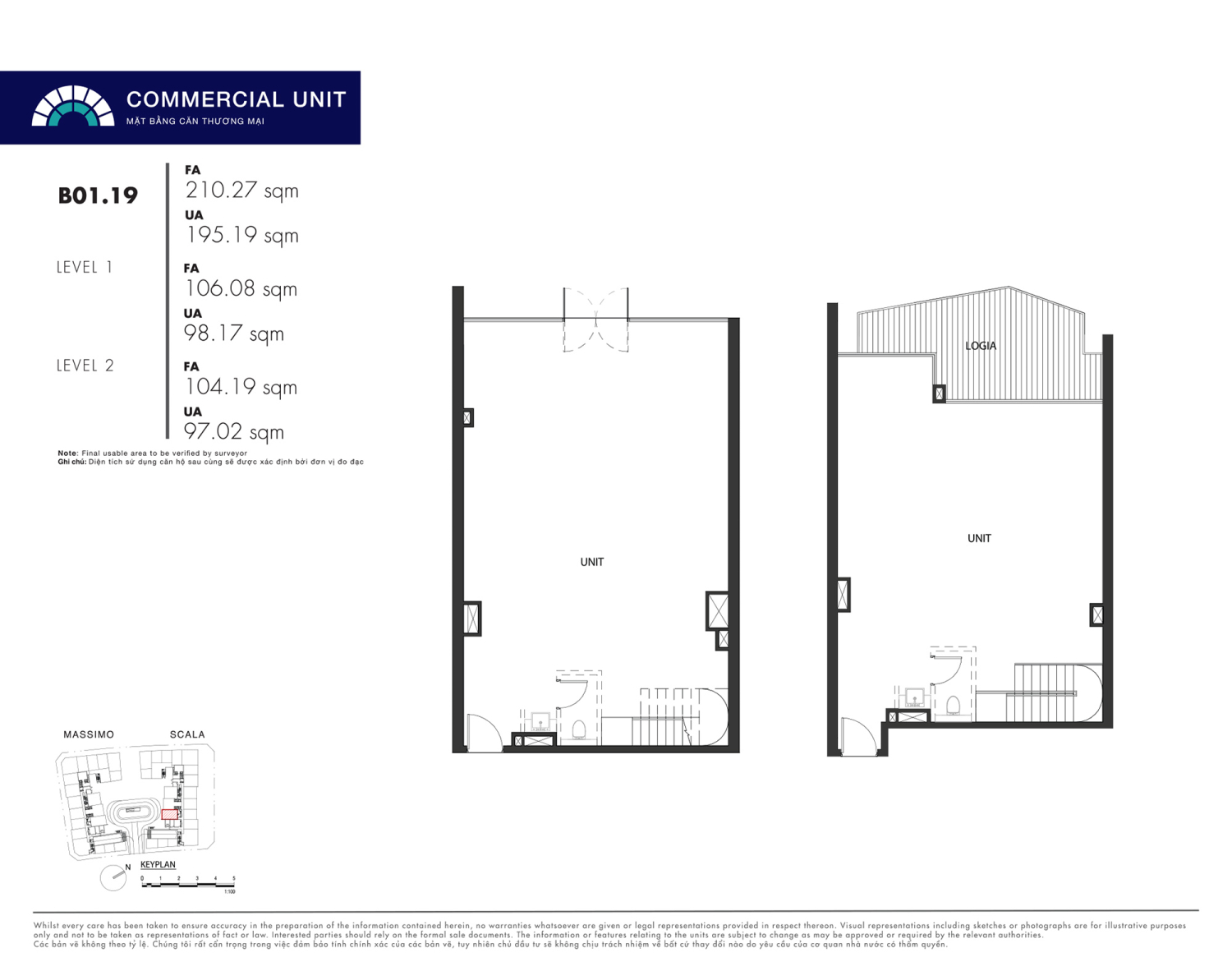 Mặt bằng Shophouse - Layout 36