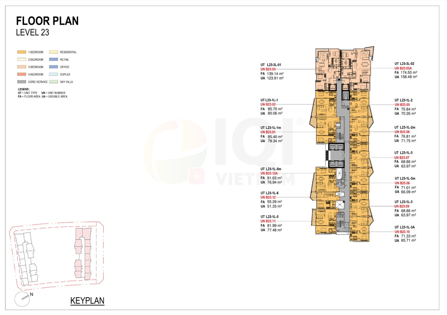 Mặt bằng 23-23 Loft - Layout 3
