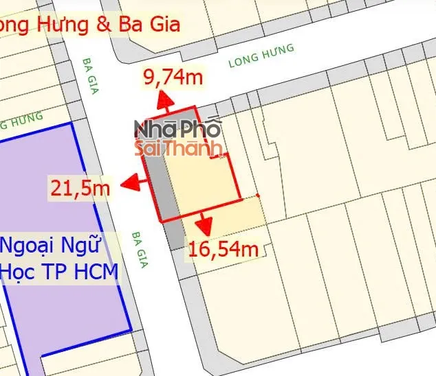 Hình ảnh Bán đất 2 mặt tiền Long Hưng & Ba Gia, Phường Tân Sơn Nhất