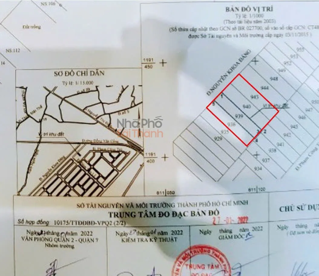 Hình ảnh Bán đất tờ 936-939-940-943, thửa 22  đường Nguyễn Đăng Khoa Phường Cát Lái