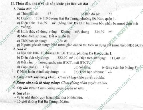 Hình ảnh Bán nhà 108 110 Hai Bà Trưng, P Bến Nghé, Quận 1