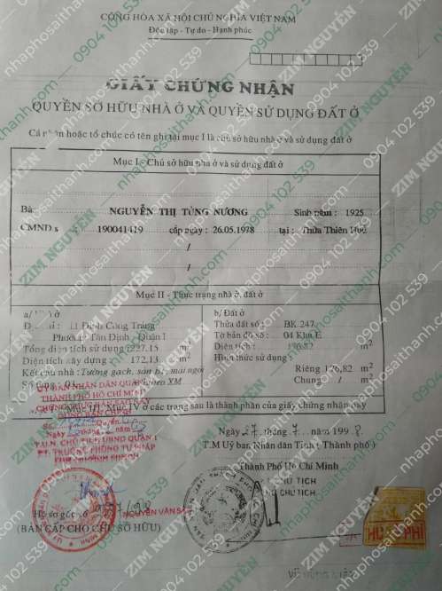 Hình ảnh Bán nhà 11 Đinh Công Tráng Tân Định, Quận 1