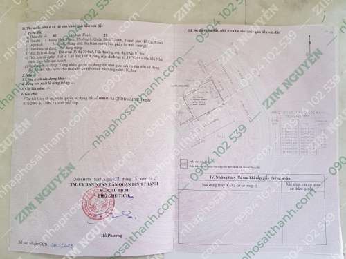 Hình ảnh Bán nhà 11 Hoàng Hoa Thám Phường 7 Quận Bình Thạnh